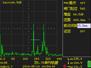钢轨探伤仪扫描